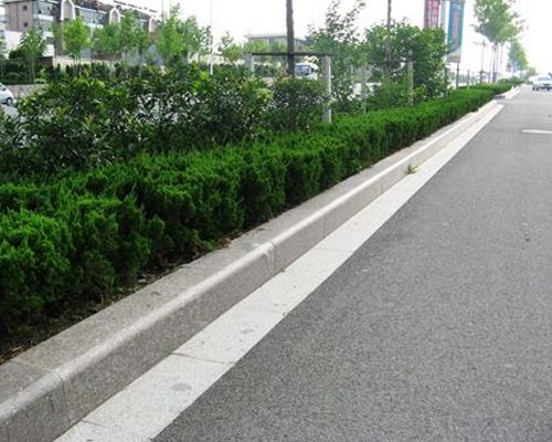 五莲红路边石